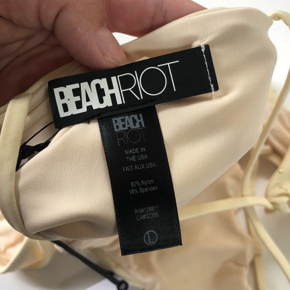Beach Riot Nicolette One Piece Ivory Swimsuit - Picture 6 of 6